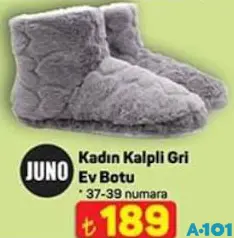 JUNO KADIN KALPLİ GRİ EV BOTU fiyat ve kampanya bilgisi
